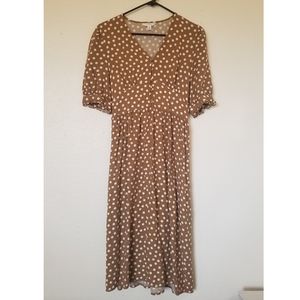 1950's Style Polka Dot Midi Dress